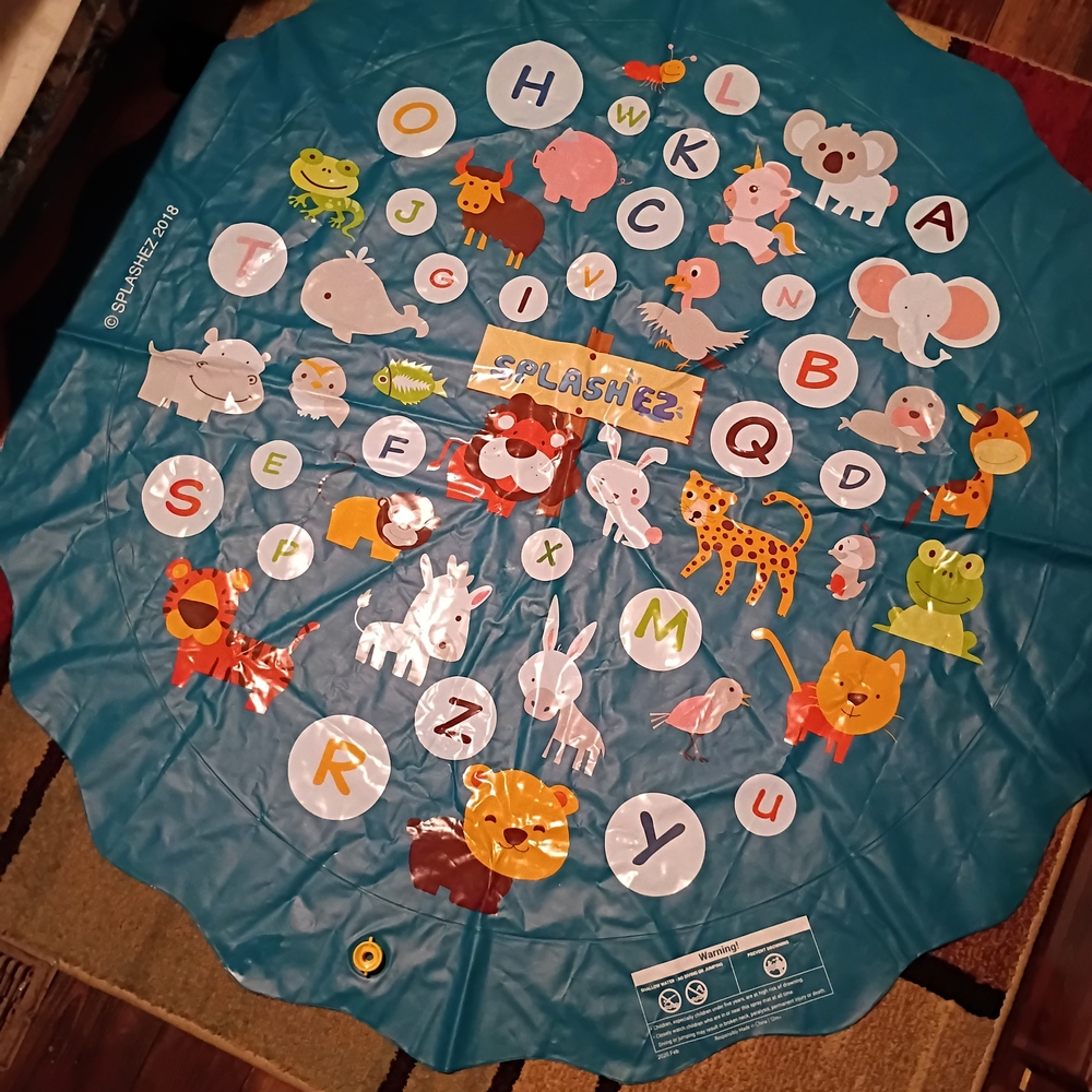Splash Kids Educational Water Play Mat - Blue